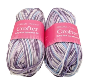 Sirdar Snuggly Crofter Baby Fair Isle Effect DK 2 Varigated Lavendar Yarn - Bild 1 von 4