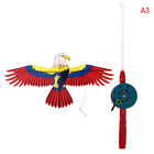 Cartoon Children Kite Mini Plastic Toys Kite + 40cm Hand Brake Fishing Rod T ❤D2