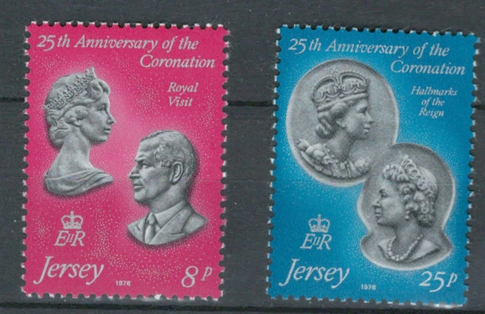Jersey BRITISH TERRITORIES 25th ANNIVERSARY OF CORONATION SET MNH  LOT (JER 185) - Image 1 of 1