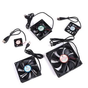DC 5V USB Brushless Sleeve Bearing Fen Computer PC Silent Cooler Cooling Fan Lot - Photo 1/17