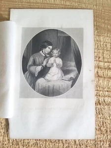 OUR FATHER WHICH ART IN HEAVEN.VTG 1867 10" x 6.5" STEEL ENGRAVING PRINT - Picture 1 of 3