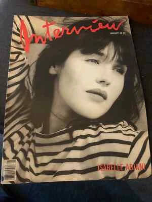 Interview Magazine Isabelle Adjani January 1990 Frank Gehry David Lynch - Image 1 of 4