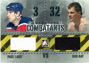 2012 IN THE GAME COMBATANTS JERSEY PAUL LAUS ROB RAY - Picture 1 of 1