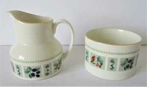 Juego de azucarero abierto y mini crema Royal Doulton Tapiz TC 1024 de colección - Imagen 1 de 4