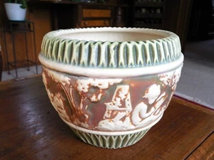 Antique 1916 ROSEVILLE POTTERY ~ DONATELLO JARDINIERE Planter ~ 575-6" *GREAT* - Picture 1 of 13
