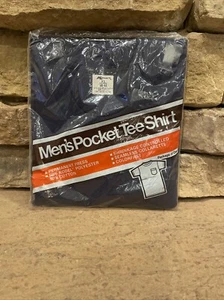 VTG Kmart POCKET T Shirt Brown Single Stitch Blank NOS USA Large XL 46-48 SEALED - Picture 1 of 4
