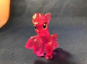 My Little Pony Figure Clear Glitter Pink Cupcake MLP - Picture 1 of 12