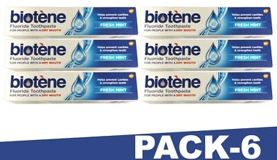 BIOTÈNE Biotene Dry mouth Fluoride Toothpaste 100ml {Pack 6}