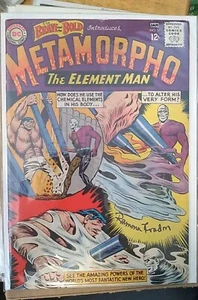 SIGNED 1ST METAMORPHO BY RAMONA FRADON !!! (BRAVE AND BOLD #57) FINE CONDITION - Picture 1 of 9