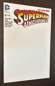 Superman Unchained #9 (DC Comics 2015) -- LEERE COVERVARIANTE - Bild 1 von 2