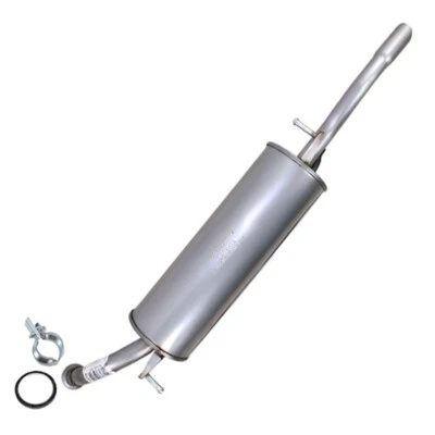 Stainless Steel Direct-fit Rear Muffler fits: 2000-2005 Toyota Echo 1.5L Sedan - Image 1 of 4