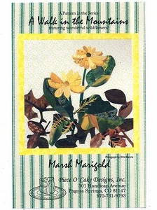 Patrón de edredón Marsh Marigold de la serie Un paseo por las montañas - Imagen 1 de 2
