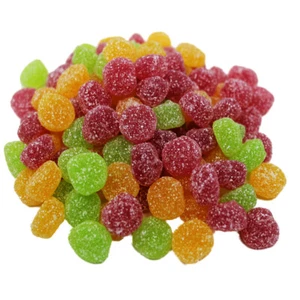 Fruchtgummi Berries Mischung sauer gezuckert kleine Kugeln 300g - Picture 1 of 1