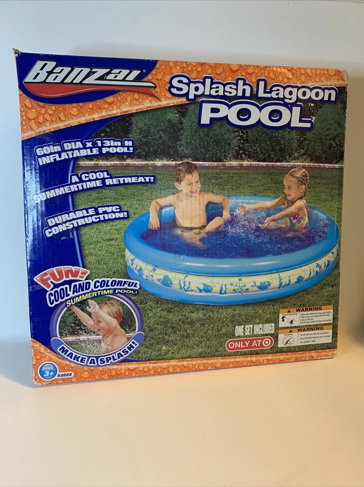 Banzai  Inflatable Splash Lagoon Summer Kiddie Pool. - Image 1 of 1