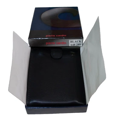Authentic Pierre Cardin Black Men's Genuine Leather Wallet New - Image 1 of 4