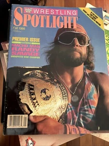 Orig. WWF Wrestling Spotlight Issue #1 Randy Macho Man Savage Fall 1988 - Picture 1 of 2