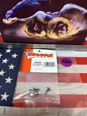 TRAXXAS 4859 Flat Head Engine Mount Hex Screw: 3x10x4pc. -NEW- - Image 1 of 4