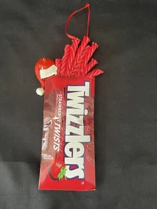 HERSHEY'S TWIZZLER MIT WEIHNACHTSMANNMÜTZE ORNAMENT Weihnachten - Bild 1 von 2
