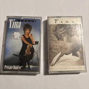 TINA TURNER, PRIVATE DANCER & Whats Love Got To Do With It, Cassette Albums, VGC - Picture 1 of 14