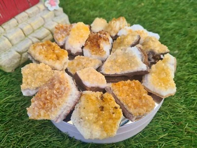 50g of Natural Citrine heated treated Druze Brazil, aprox. 2-3 pieces; solar... - Image 1 of 4