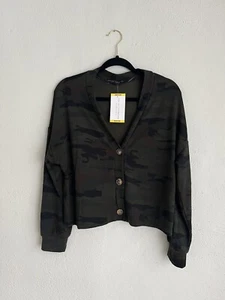 Social Standard by Sanctuary Woman Camo Button Daytripper Cardigan , Size M - Picture 1 of 5