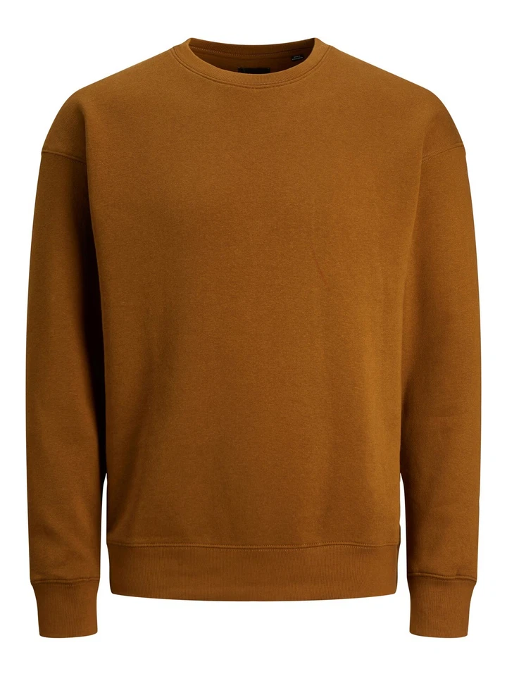 Hombres JACK & JONES Suéter Básico Camiseta Manga Larga Cuello Redondo Jersey Ju - Imagen 1 de 1