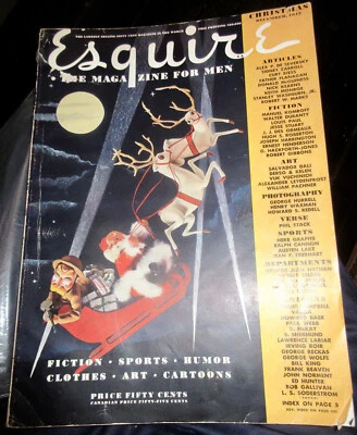 esquire magazine 1942 christmas December varga girl pinup! Foto 1 de 4