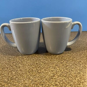 Set Of 2 Corelle Light Blue Periwinkle Country Cottage Stoneware Coffee Tea Mugs - Picture 1 of 12