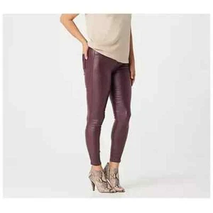 Laurie Felt Los Angeles Leatherette Leggings Female Size XXS - Picture 1 of 15