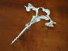 Corkscrew Silver Plated Art Nouveau Very Nice Gift -Table Pub Bar Wine Nice Gift