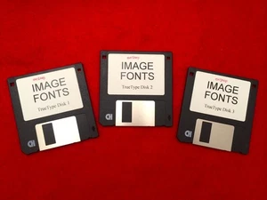 Image Fonts 3 Disk set / Macintosh Computer Software - Picture 1 of 1