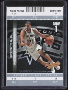 2003-04 Fleer Authentix #7 Tim Duncan - Picture 1 of 2
