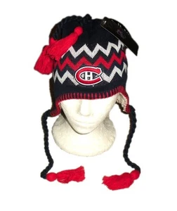 Montreal Canadiens Zephyr Hombres Adultos Gorro Borlas Invierno Sombrero Gorra Nuevo NHL - Imagen 1 de 2