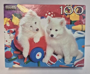 MOHICAN PRESS 100 PIECE PUPPY PUZZLE 1997 NIB - Afbeelding 1 van 2
