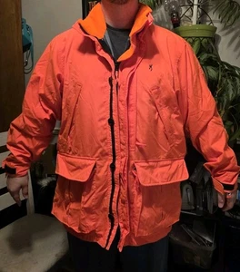 Browning Gore-Tex Parka Blaze Orange Jagdjacke Mantel 2XL XXL ohne Kapuze - Bild 1 von 6