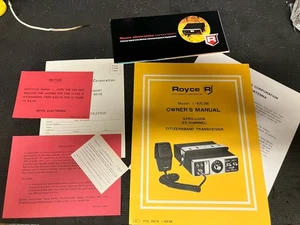 Royce CB Model I-653B Bedienungsanleitung und Unterlagen Original - Bild 1 von 1