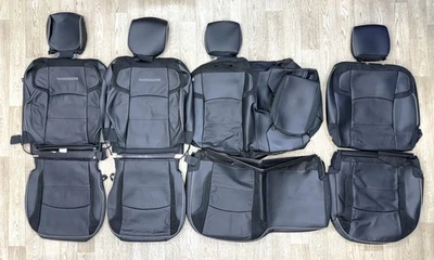 DODGE RAM 1500 LARAMIE NEW TAKEOFF LEATHER SEAT COVERS 2019 2020 2021 2023 2024 - Image 1 of 4
