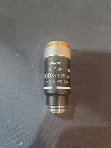 Nikon E Plan 100x Mikroskop Objektiv Objektiv für Mikroskope der E Serie  - Bild 1 von 3
