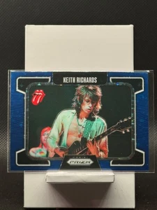 2025 Panini Prizm Rolling Stones - Keith Richards #77 Blue Confetti Prizm - Picture 1 of 2