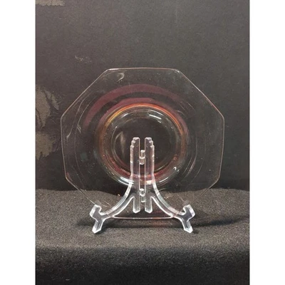 Винтажное розовое стекло времен Великой депрессии — салатная тарелка American Sweetheart 7,5 дюйма - Изображение 1 из 2