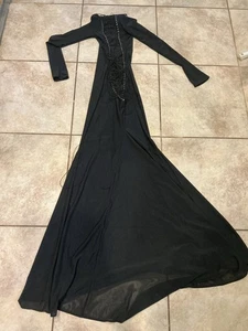 Abito Fanci nero body-con lacci maxi taglia S/xs sexy festival - Foto 1 di 4