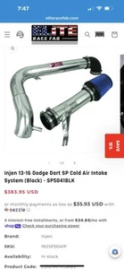 2013-2016 Dodge Dart Cold Air Intake Part #SP5041 - Picture 1 of 3