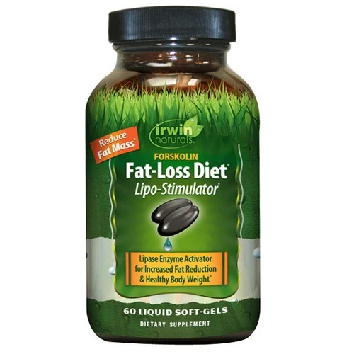 Dieta para pérdida de grasa forskolina 60 cápsulas blandas de Irwin Naturals Foto 1 de 1