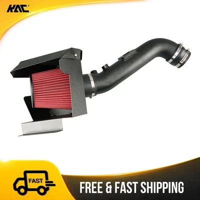 Kit de admisión de aire frío 3,5 pulgadas + filtro rojo con protector térmico para Toyota FJ Cruiser 10-14 Foto 1 de 4