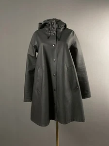Stutterheim Mosebacke Regenmantel Damen Kapuze wasserdichte Jacke Mantel Größe XXXS - Bild 1 von 19