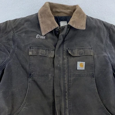 FADED Vtg Carhartt C03 Arctic Quilted Traditional Coat 2XL Tall United Utility - Image 1 of 4