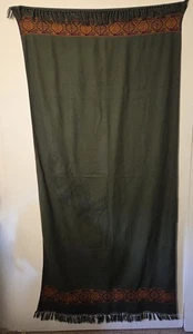 Tibetische Yak Wolle Pashmina grün großer Schal Tuch Halstuch Decke 37,5 x 78 Zoll - Bild 1 von 6