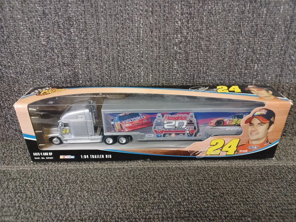 1:64th Scale Jeff Gordon Hendricks MotorspDiecast Transporter By Winners Circle  - Image 1 of 1