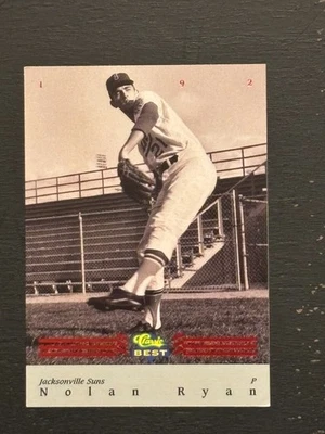 1992 Classic Best Nolan Ryan #1 Jacksonville Suns – Great Condition – Minors - Image 1 of 2