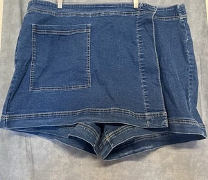 Nuevo Talla 20 Ava & Viv Denim Skort Azul Nuevo Sin Etiquetas - Imagen 1 de 3